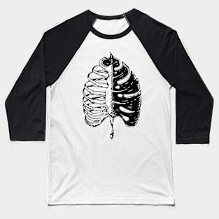 Monstera Leaf and Сhest Baseball T-Shirt